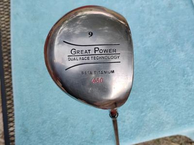 Great Power Driver 450cc RH 9° Dual Face Technology