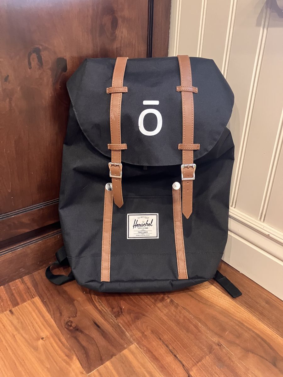 Herschel Supply Co. Little America Backpack Black Tan Strap