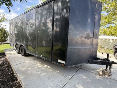 8.5 x 20 V-nose enclosed trailer
