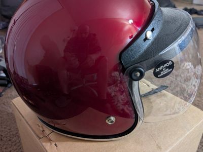 3/4 Large Vintage Motorcycle Helmet w/ LTC-V-500