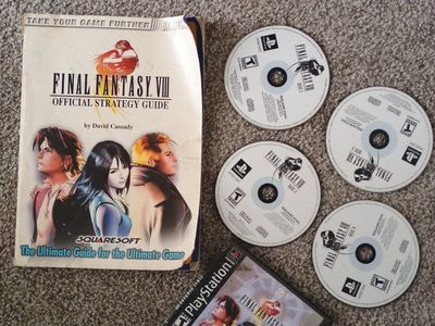 Final Fantasy VIII for PlayStation w/ Official Strategy Guide - Complete Set