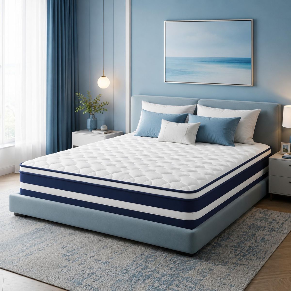 Brand New 12" Full Size Hybrid Mattress - Gel Memory Foam & Pocket Coils