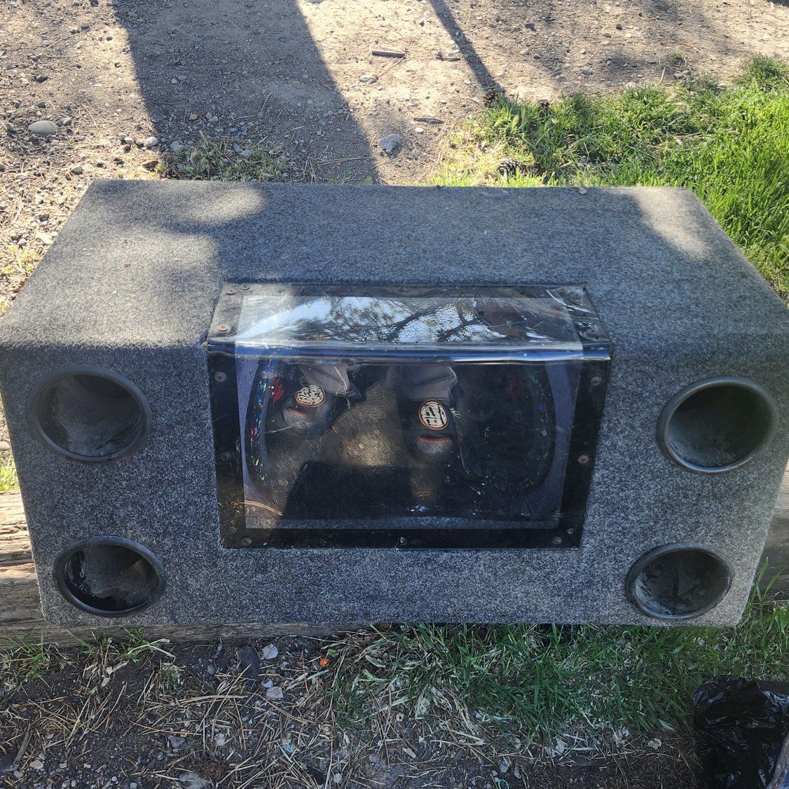Custom Dual 12” Subwoofer Box w/ Plexiglass Window