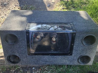 Custom Dual 12” Subwoofer Box w/ Plexiglass Window
