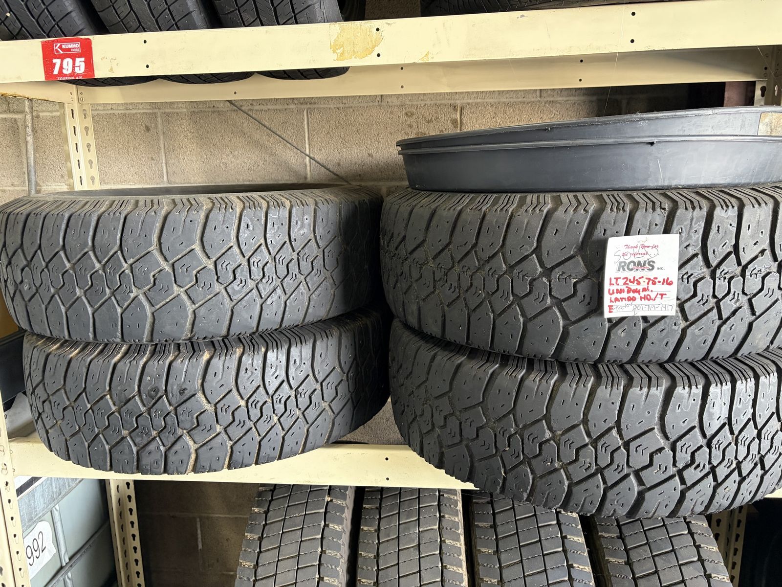Unidex LT 245/75-16 All-Terrain Tires - Set of 4 (HO/T)