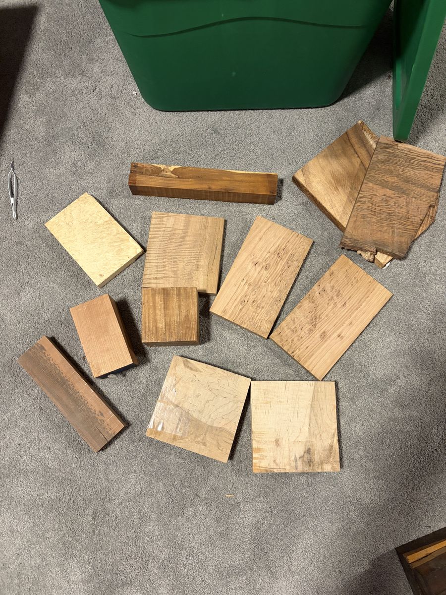 Box Of Random Wood Blanks