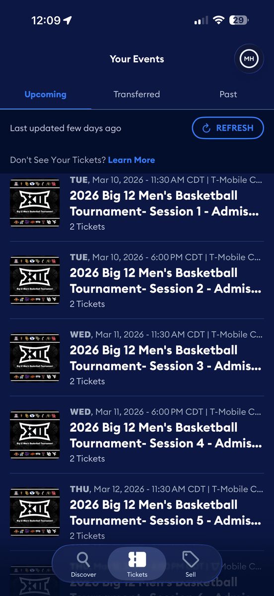 Row 4 - Big12 Tourney ALL Games