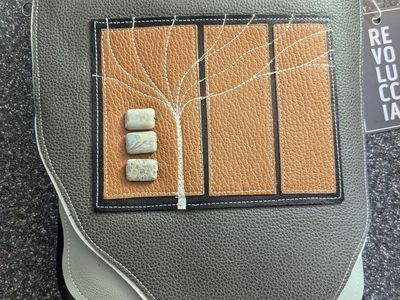 Handmade leather crossbody bag