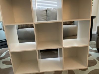 Target 9 Cube White Bookshelf