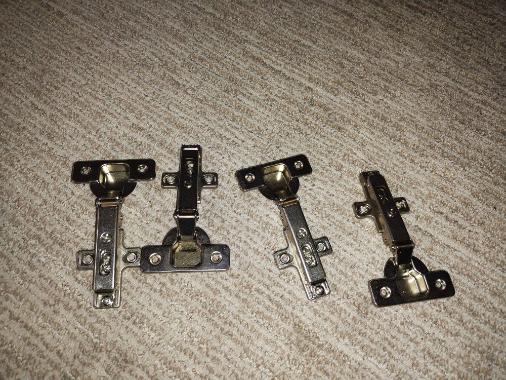 Wurth Salice Universal Self-Close Clip-On Hinges 110 Degree with Mounting Plates