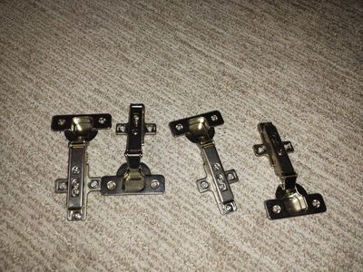 Wurth Salice Universal Self-Close Clip-On Hinges 110 Degree with Mounting Plates