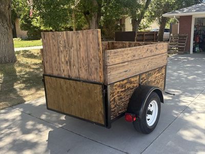 Custom 4x6 Utility Trailer | 3,500 lb Axle | Built-In Rear Ramp | Low Miles
