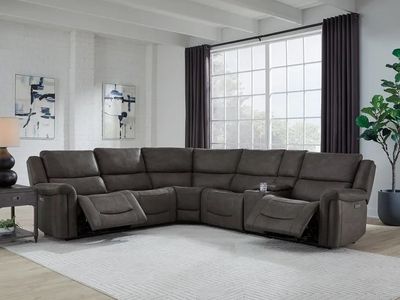 Carlin Fabric Power Reclining Sectional ( Costco )