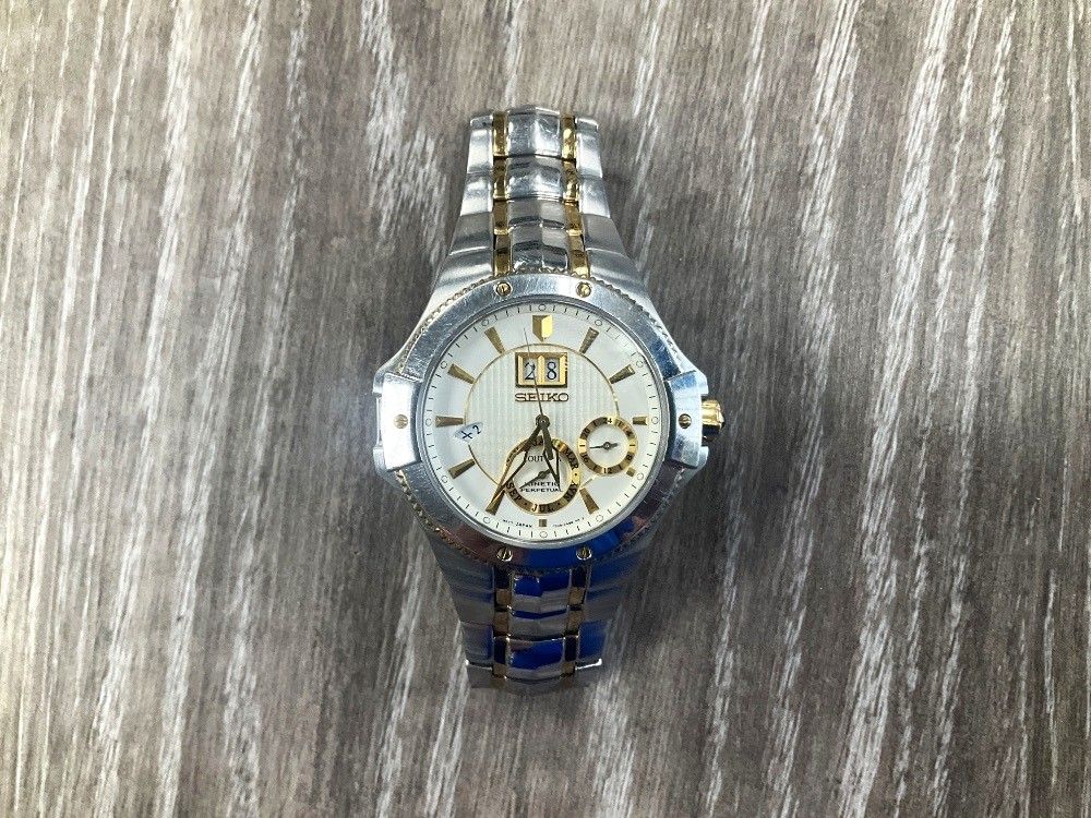 SEIKO COUTURA KINETIC PERPETUAL WRIST WATCH
