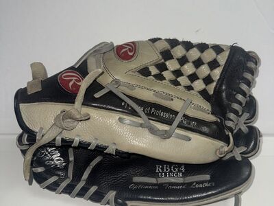 Rawlings 13 Baseball Hoove Leather Mitt Gray Blk