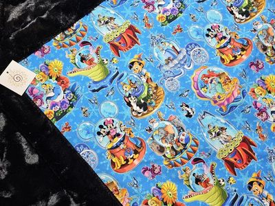 Disney water globe minky blanket