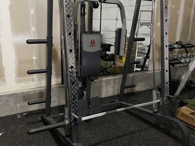 Complete Home Gym: Smith & Cable Machine, Leg Extension, Row Pulley & MORE