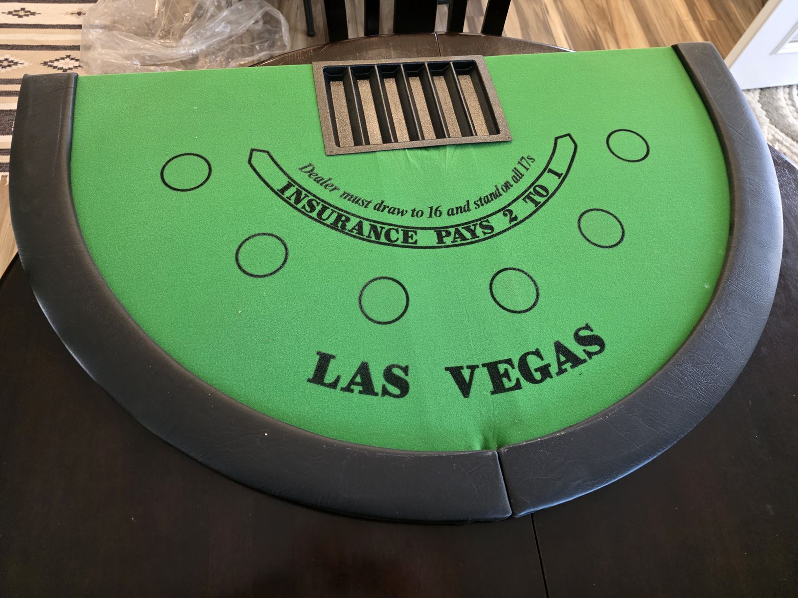 Heavy duty Tabletop blackjack table.