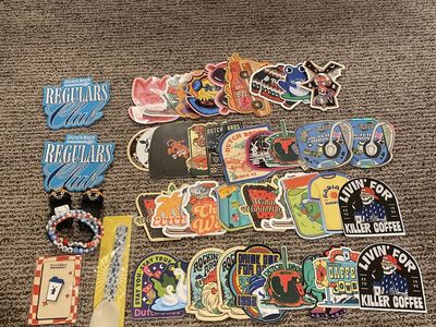 Dutch bros stickers and merch