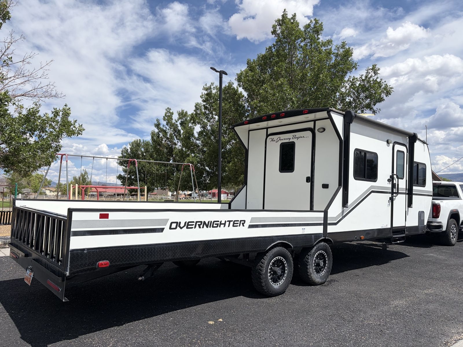 2023 Genesis Overnighter Toy Hauler Travel Trailer with Utility Deck
