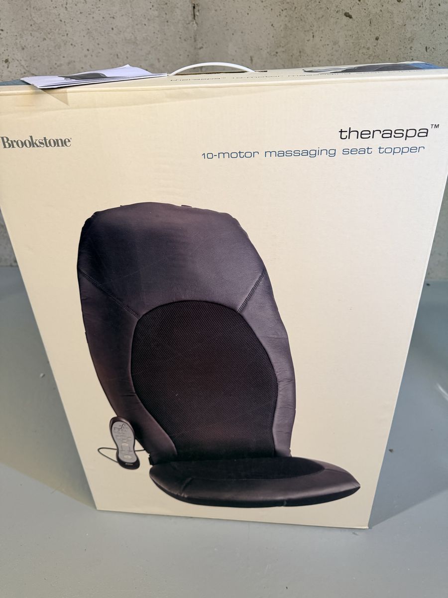 BROOKSTONE theraspa Massaging Seat Topper