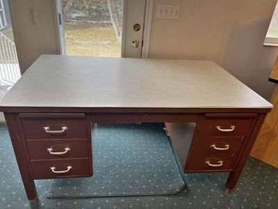 Large Heavy Duty Metal Desk