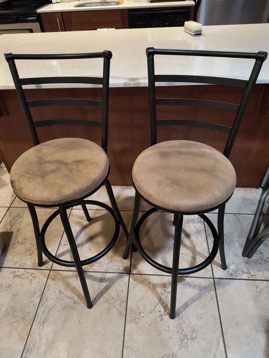 Bar Stool Metal Swivel Chairs