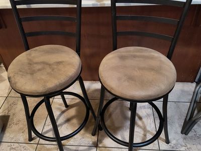 Bar Stool Metal Swivel Chairs