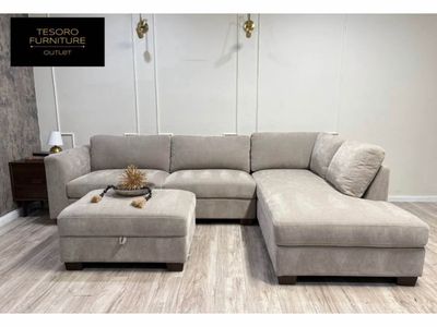 WALSEN SECTIONAL AND OTTOMAN WE OFFER DELIVERY