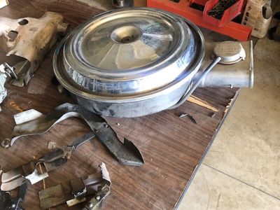 1977 Corvette carburetor, air cleaner, heat shields