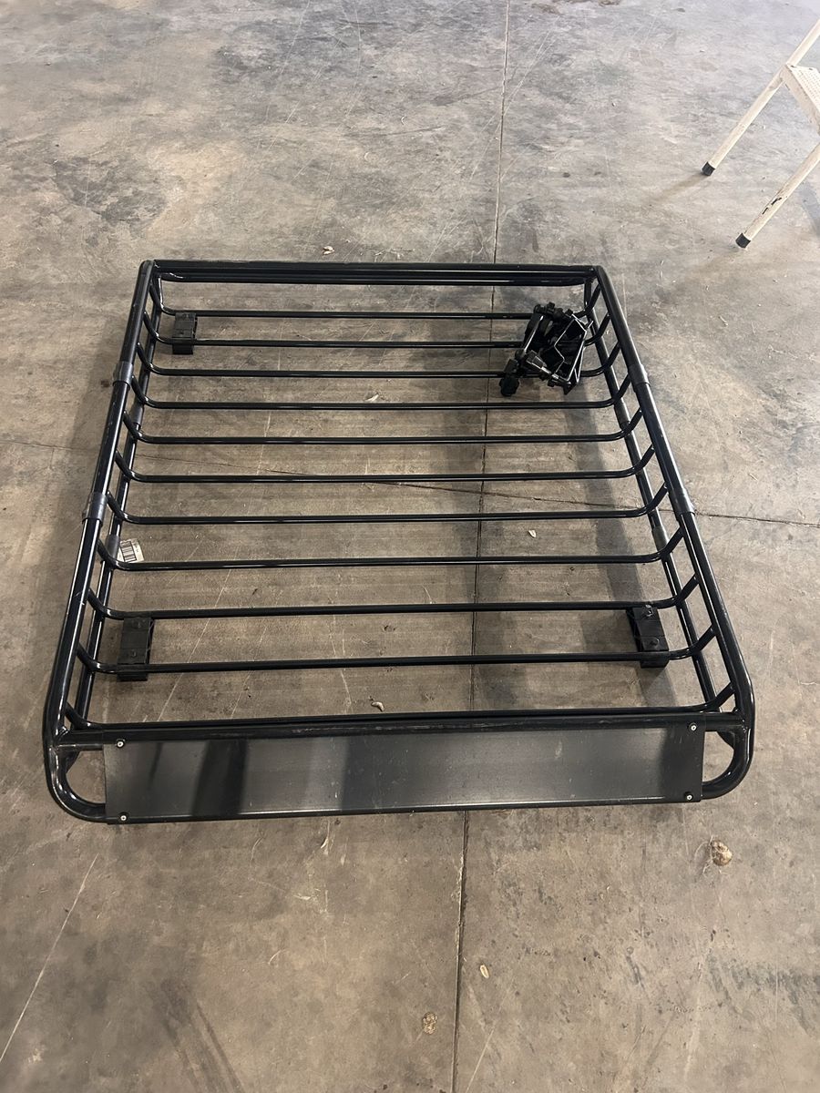Black Universal Car Roof Rack Cargo Basket for SUV, Car Top Luggage Holder
