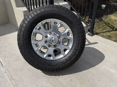 Dodge Ram 3500 Rims and Tires 275/70R18 Firestone