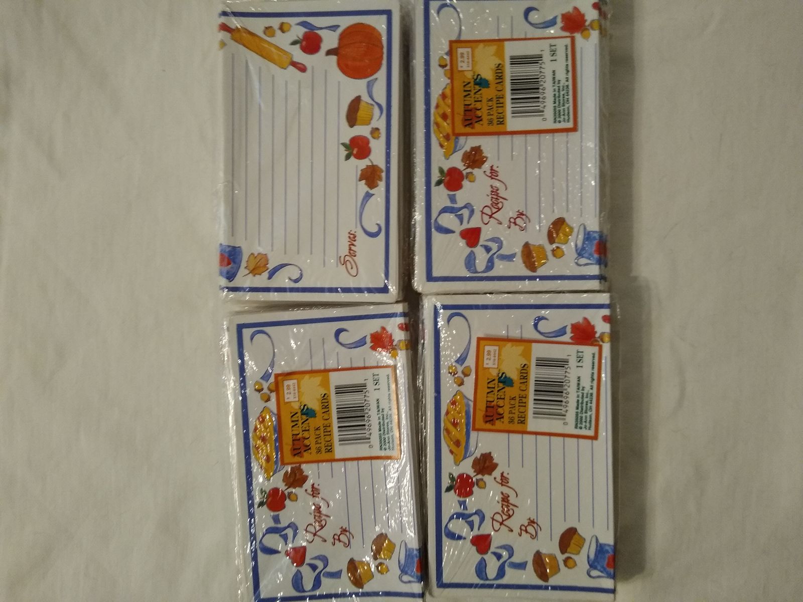Recipe cards