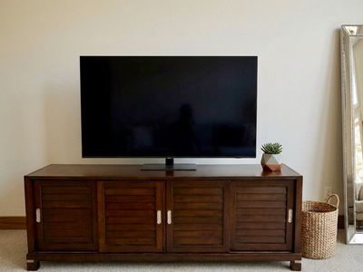Modern Dark Wood Entertainment Center / TV Console