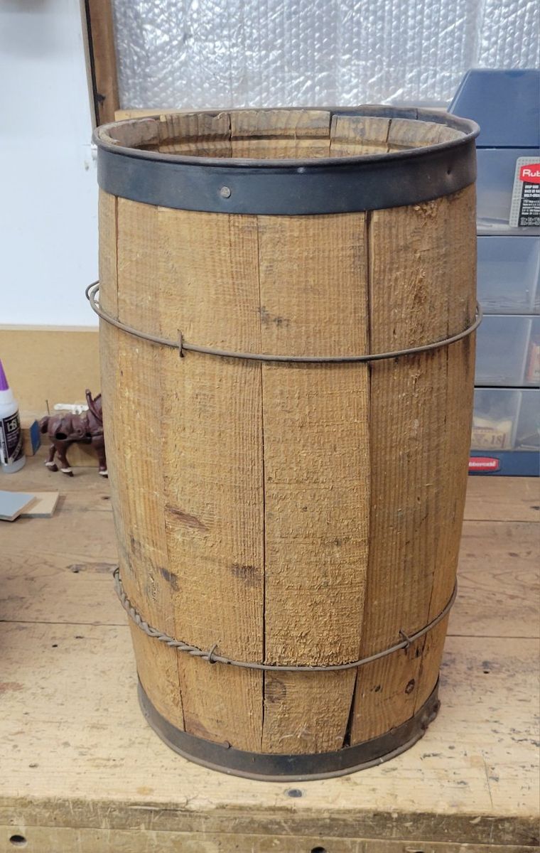Vintage Wooden Barrel Rustic