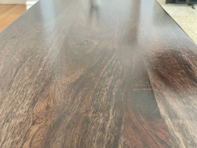 Solid Wood Bench 64in Beautiful Grain Heavy Sturdy