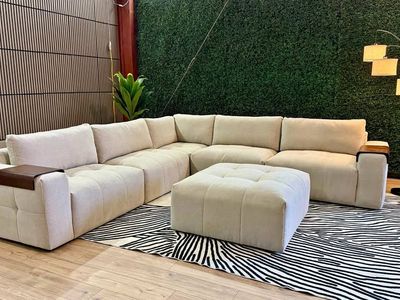 AIDEN & IVY PAIGE 6-PIECE MODULAR FABRIC SECTIONAL – SHOWROOM SALE THIS WEEKEND