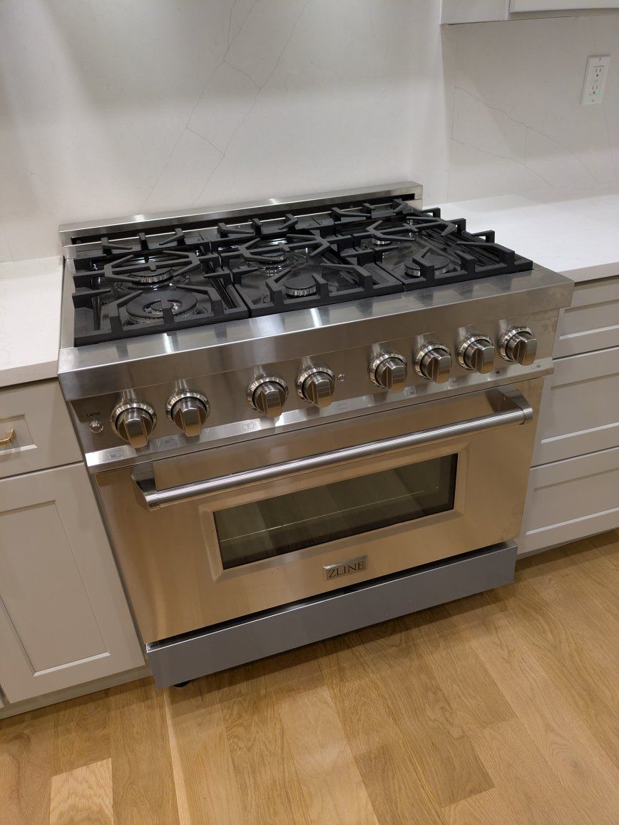 Zline dual fuel range 36"