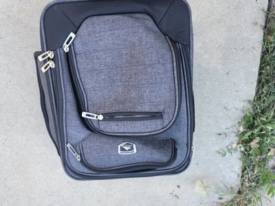 High Sierra Gray Softside Rolling Suitcase Luggage