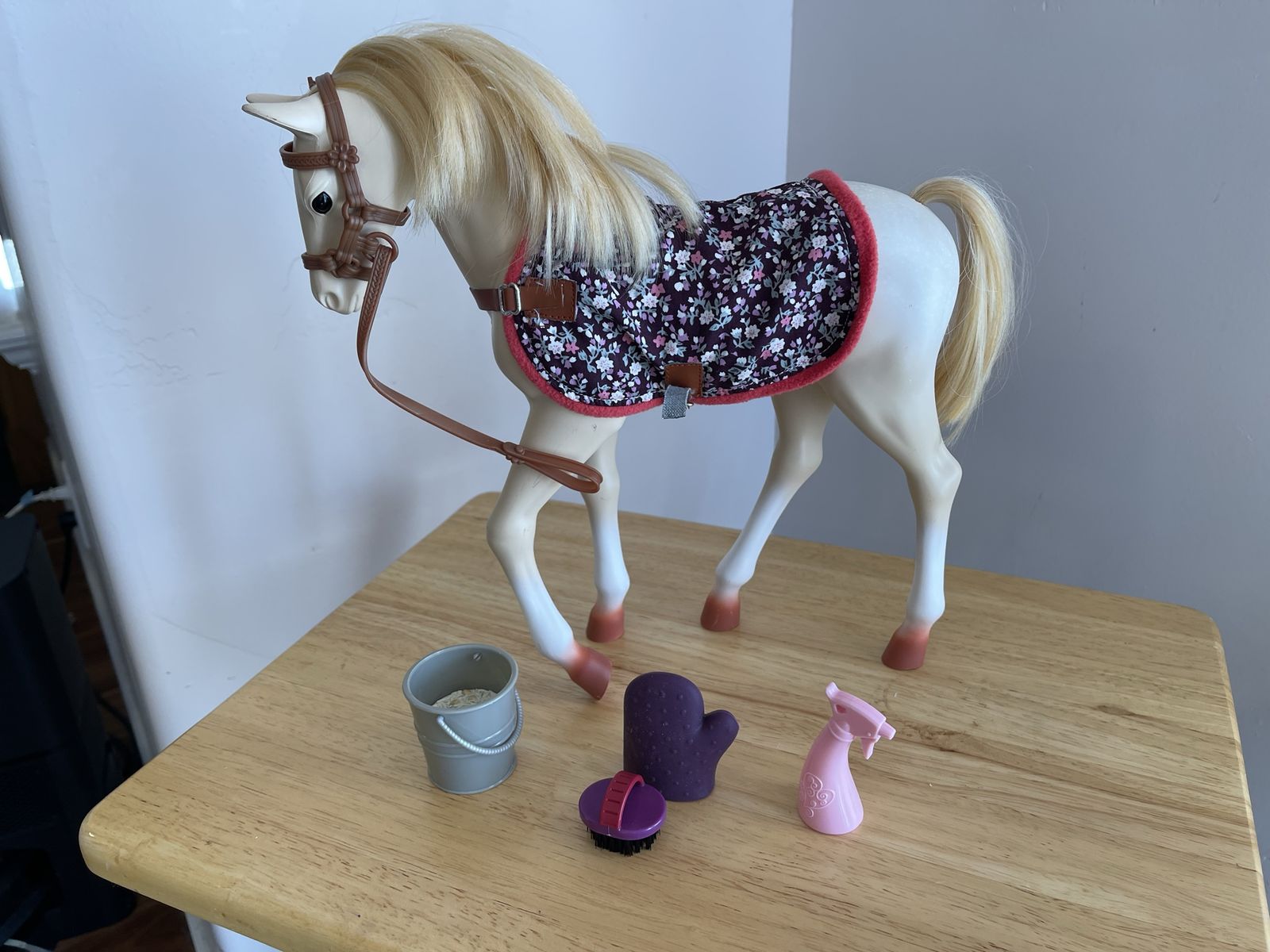 Our Generation Foal with Blanket & Grooming Accessories