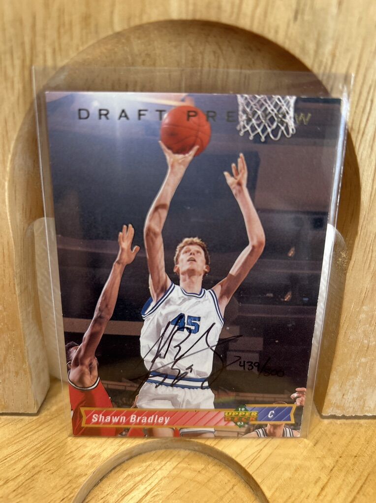Shawn Bradley Autograph BYU Cougars Upper Deck COA