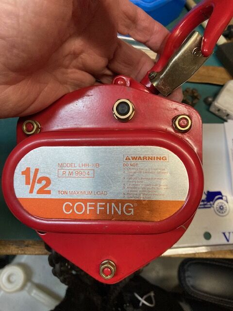 Coffing chain hoist, 1/2 ton