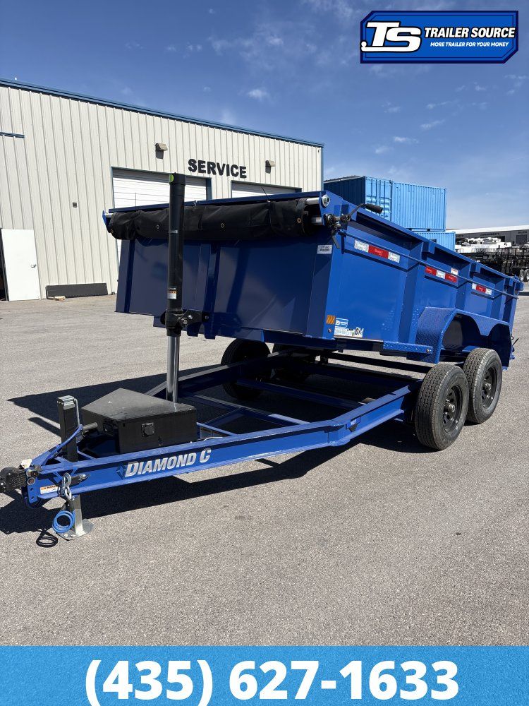 Diamond C MDT 206 6.5x12 ft Dump Trailer 32" Sides 10K GVWR Telescopic