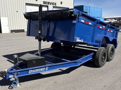 Diamond C MDT 206 6.5x12 ft Dump Trailer 32" Sides 10K GVWR Telescopic
