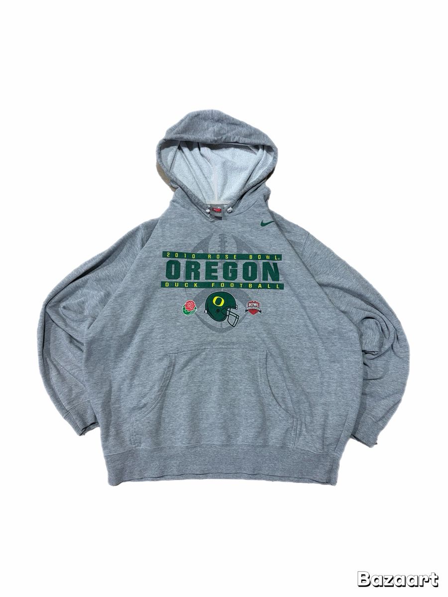 Nike Oregon Ducks 2010 Rose Bowl Graphic Hoodie Gray XL