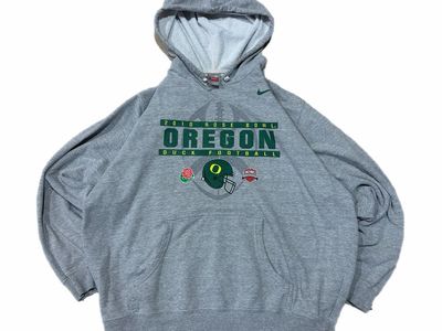 Nike Oregon Ducks 2010 Rose Bowl Graphic Hoodie Gray XL