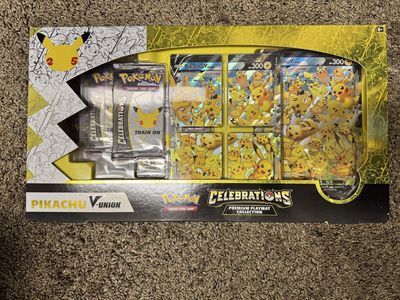Pokemon Celebrations Pikachu V-Union Premium Playmat Collection TCG Sealed Box