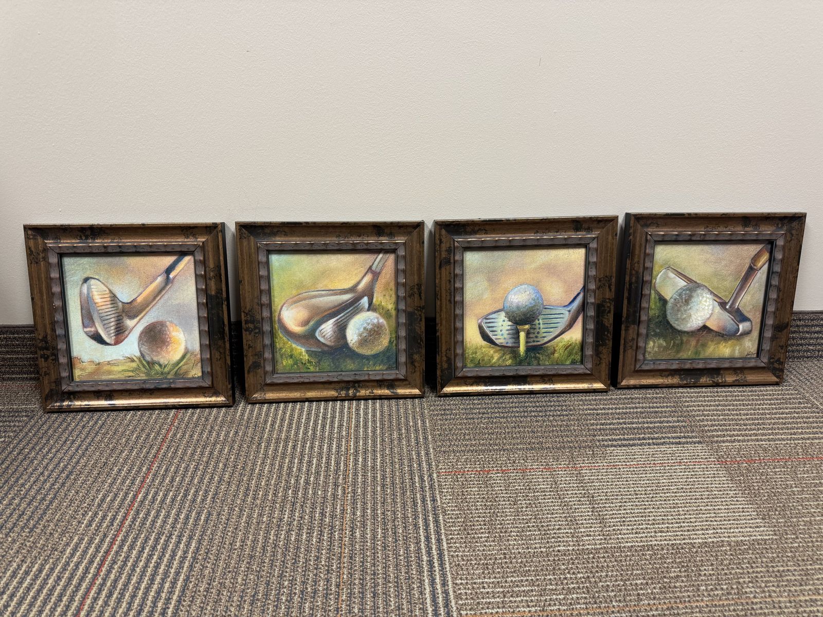 Set of 4 Vintage Golf prints
