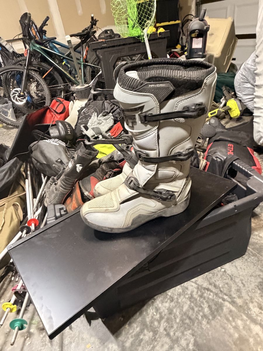 Fly Racing Maverik Motocross Boots Size 13 (EU 48) Gray