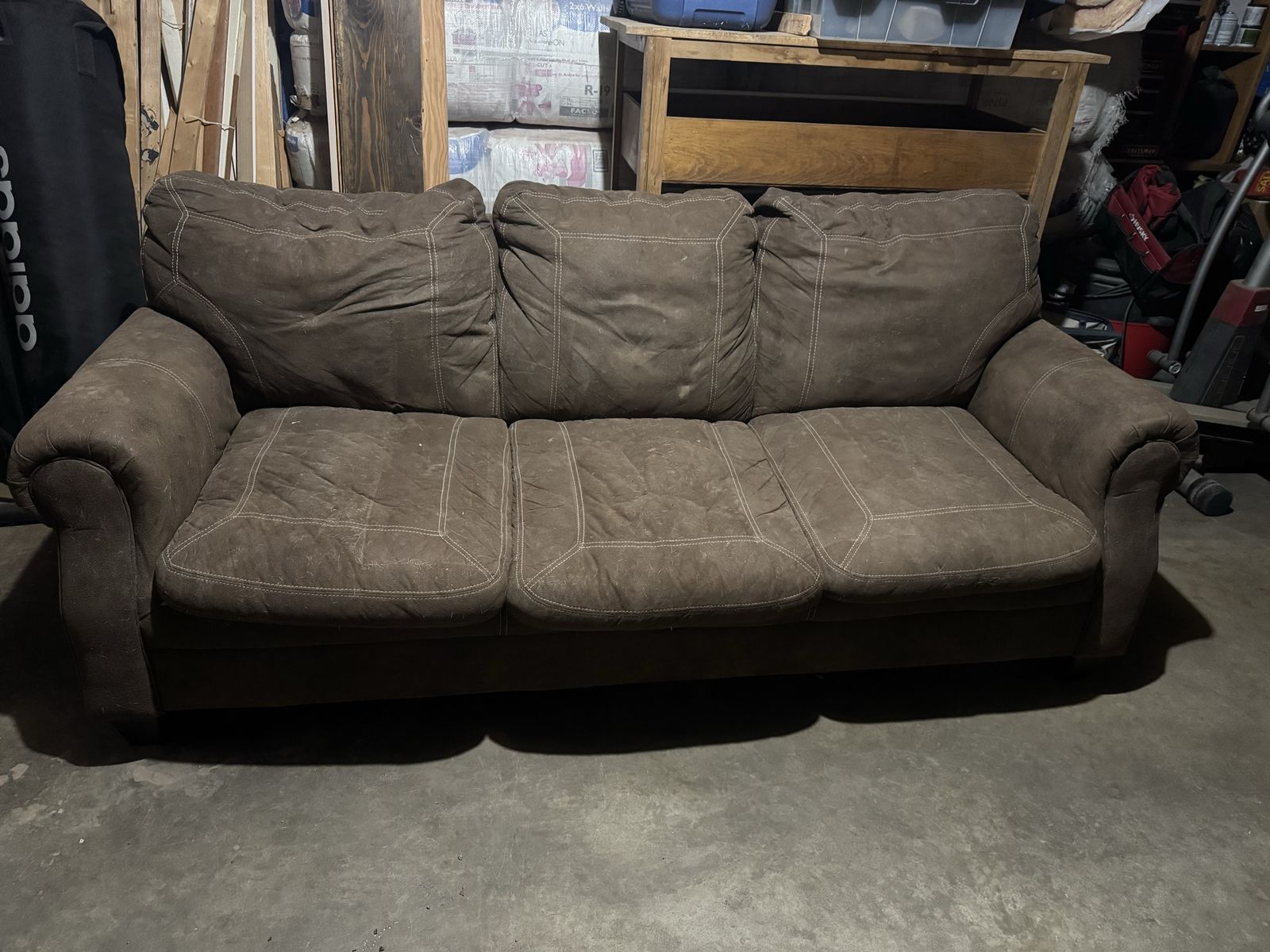 Free couch and lamps